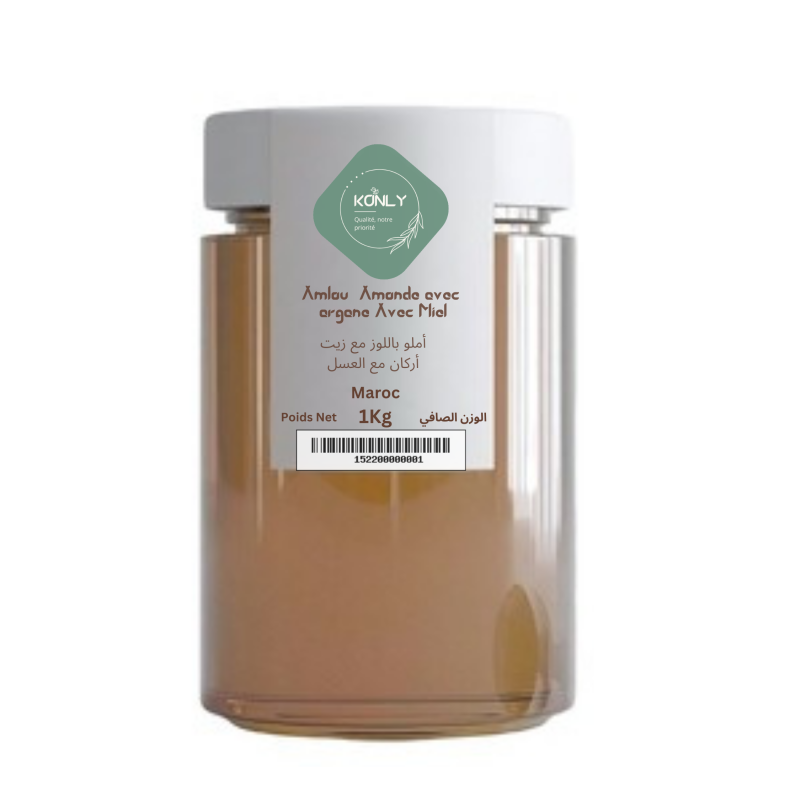 Amlo aux amandes avec huile d'argane et Miel d'orange1kg