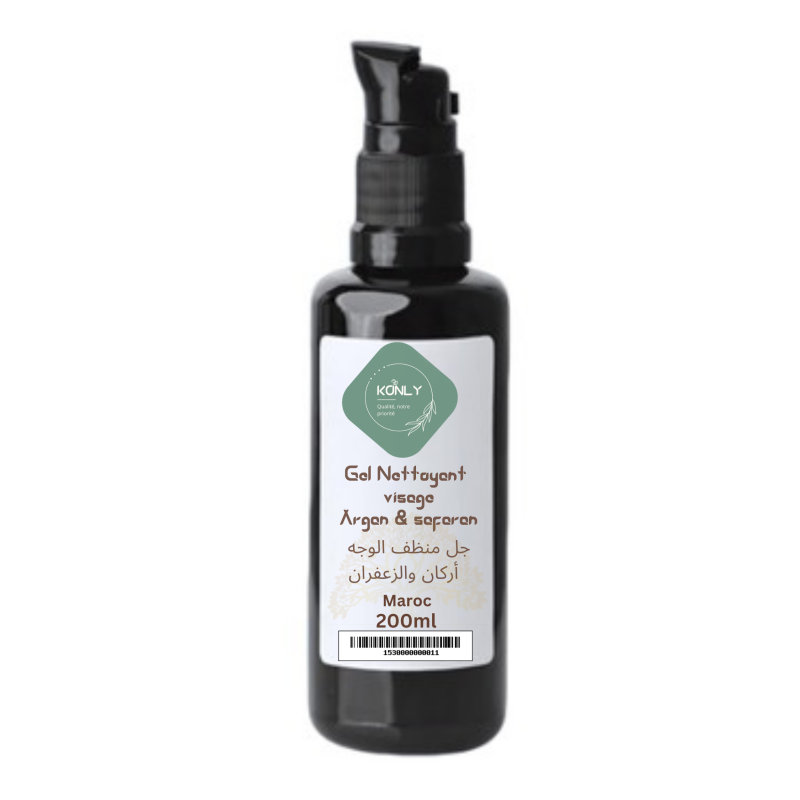 Gel Nettoyant visage Argan & safran 200ml